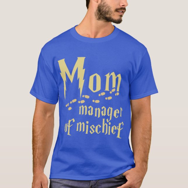 Mom manager of mischief retro T-Shirt (Front)