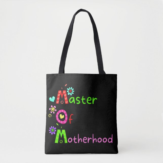 MOM MASTER OF MOTHERHOOD  funny mother's day       Tote Bag (Front)