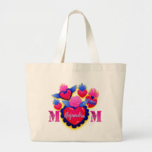 Mom Mexican Hearts Editable Name