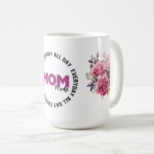 MOM Mode Everyday Floral Coffee Mug