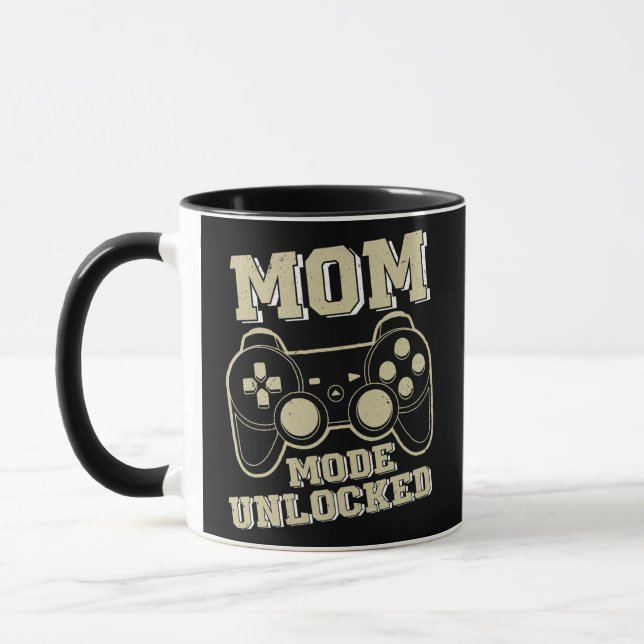 Mom Mode Unlocked Best Gamer Mom Son Video Game Mug (Left)