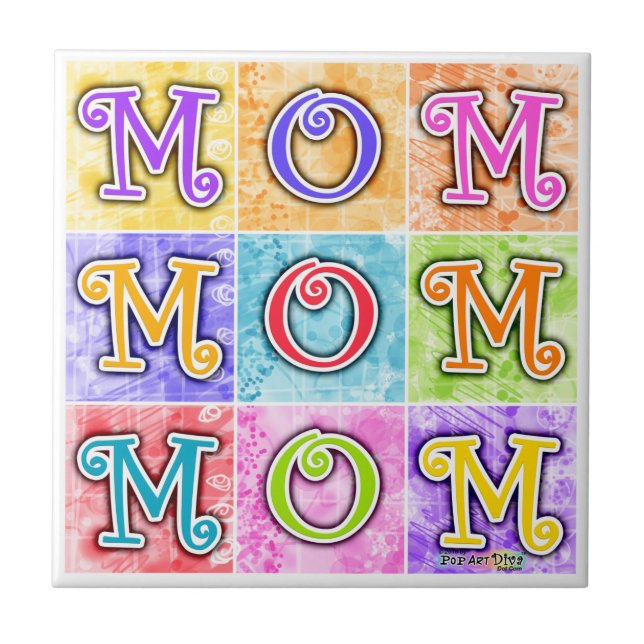 MOM - Mother Ceramic Tile (Front)
