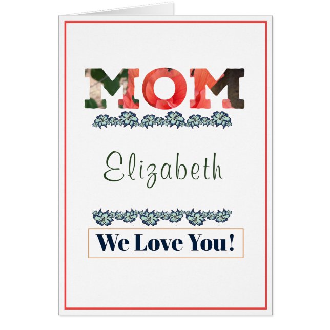 Mom Mothers Day Birthday We Love You Personalize  (Front)