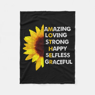 Mom mother's day mom amazing loving strong mom fleece blanket