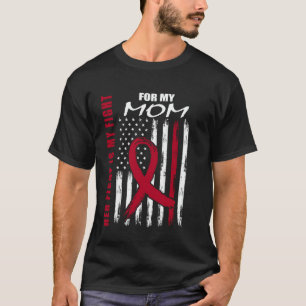 Mom Multiple Myeloma Awareness American Flag Produ T-Shirt