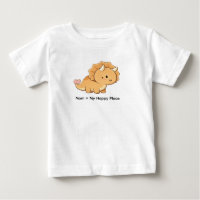 Mom = My Happy Place – Cute Baby Triceratops Illus