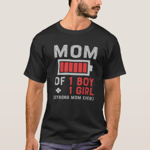 Mom Of 1 Boy Gifts From Daughter Or Son Mother Day T-Shirt
