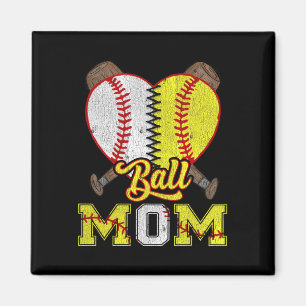 Mom Of Both Ll Mom Half Softll Half Sell Magnet