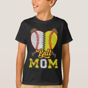 Mom Of Both Ll Mom Half Softll Half Sell T-Shirt