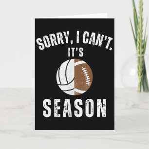 Mom Of Both Sorry I Can't It's Volleyball Football Card