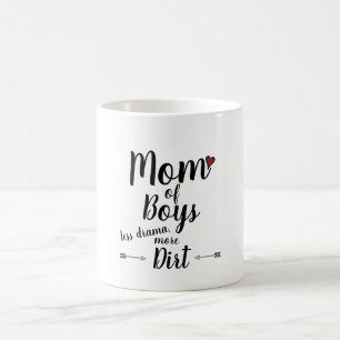MOM OF BOYS MUG,GIFT COFFEE MUG