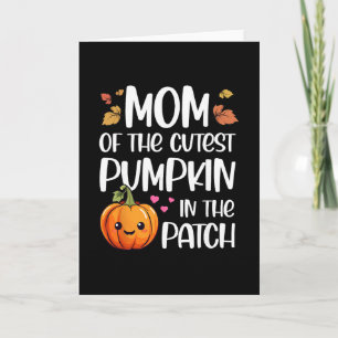 Mom Of Cutest Pumpkin In The Patch Halloween Thank Card