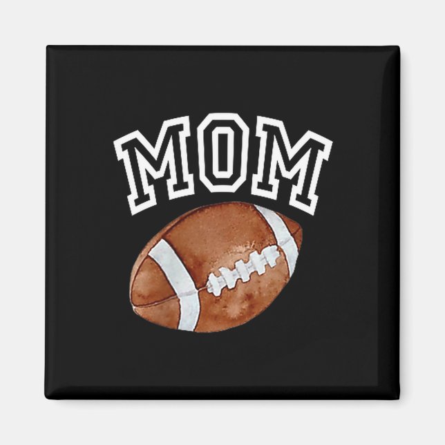 Mom Of The 1 Year Old Football Birthday Boy Family Magnet (Front)
