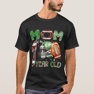 Mom Of The 1 Year Old Football Lover 1st Birthday T-Shirt