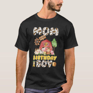 Mom of The Birthday Boy Animals Farm Family Matchi T-Shirt