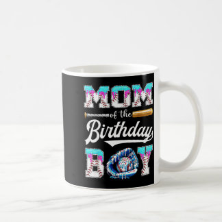 Mom Of The Birthday Boy Baseball Ice Cream Drip Ma Coffee Mug
