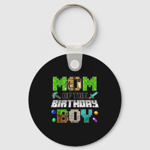 Mom Of The Birthday Boy Funny Gaming Birthday Xel  Key Ring