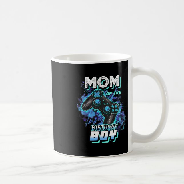 Mom Of The Birthday Boy Matching Video Game Birthd Coffee Mug (Right)