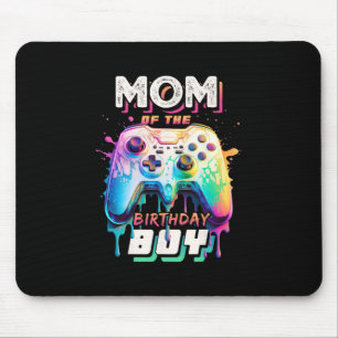 Mom Of The Birthday Boy Matching Video Game Birthd Mouse Mat
