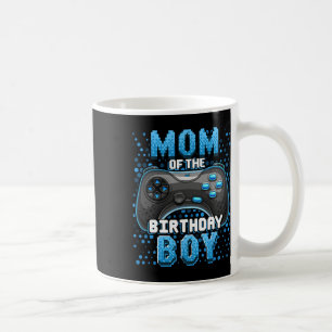 Mom Of The Birthday Boy Matching Video Gamer Birth Coffee Mug