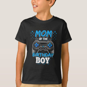 Mom Of The Birthday Boy Matching Video Gamer Birth T-Shirt