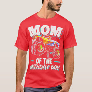 Mom of the Birthday Boy Monster Truck T-Shirt