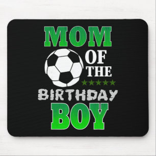 Mom Of The Birthday Boy Soccer Stars Outfit Mouse Mat