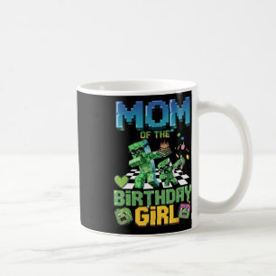 Mom Of The Birthday Girl Funny Video Game Pixel Gi Coffee Mug