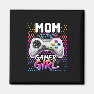 Mom Of The Gamer Girl Matching Video Game Birthday Magnet