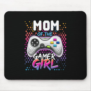 Mom Of The Gamer Girl Matching Video Game Birthday Mouse Mat