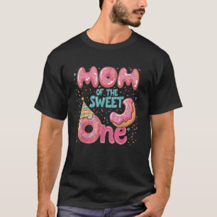 Mom of The Sweet One First Donut 1 Birthday Matchi T-Shirt