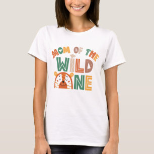 Mom Of The Wild One Jungle Theme 1st Birthday T-Shirt