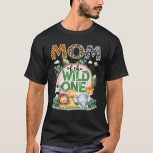 Mom Of The Wild One Safari Jungle 1St Birthday Par T-Shirt