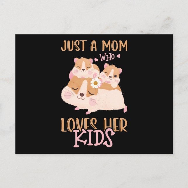 Mom Of Two Guinea Pig Just A Mom Who Postcard (Front)