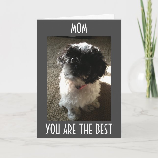 MOM-ONLY THE BEST FOR THE BEST MOM'S BIRTHDAY CARD (Front)