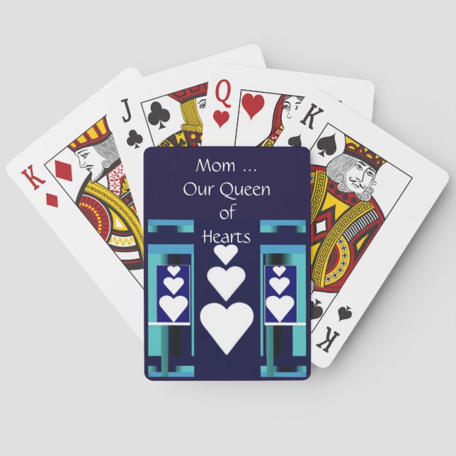 MOM, Our Queen of Hearts Playing Cards/Blue Playing Cards (Back)