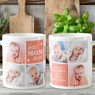 MOM Personalised 8 Photo Collage Cute Mother's Day Coffee Mug