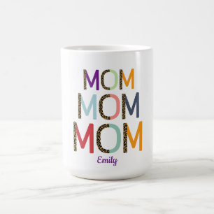 MOM Personalised Name Elegant White  Coffee Mug