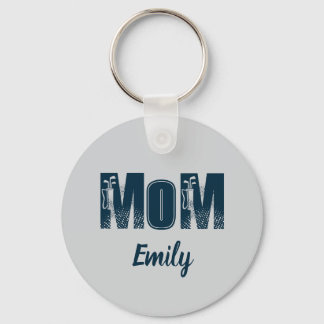 Mom Personalized name Key Ring