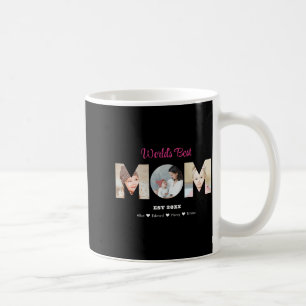 Mom Photo Collage Cutout Mothers Day Birthday Coffee Mug