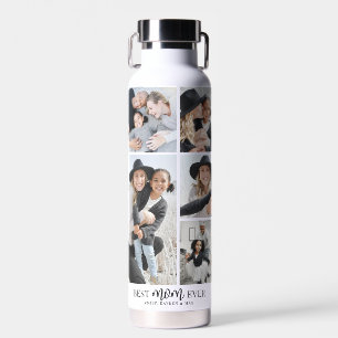 Mom Photo Collage Water Bottle