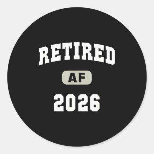 Mom Retired Af 2026 Mother Cruise Mom Trip Keepsak Classic Round Sticker