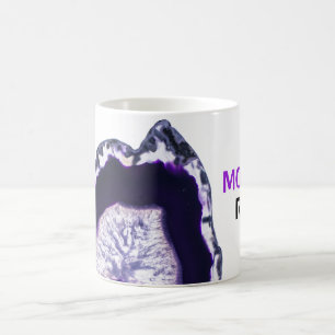 *~* MOM ROCKS Agate Stones Lapidary Geode Coffee Mug