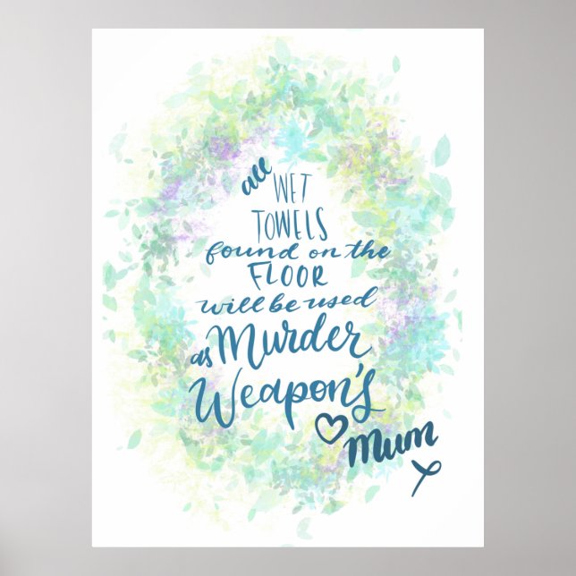 Mom rules poster (Front)