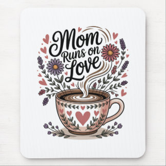 Mom Runs On Love Mouse Mat