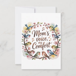 Mom’s Voice, My Comfort Thank You Card
