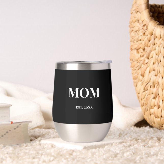 MOM Script est. 20XX White Bold Text Black (Living Room)