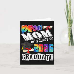 Mom Senior 26 Proud Mom Of A Cl Of 2026 Graduate  Card