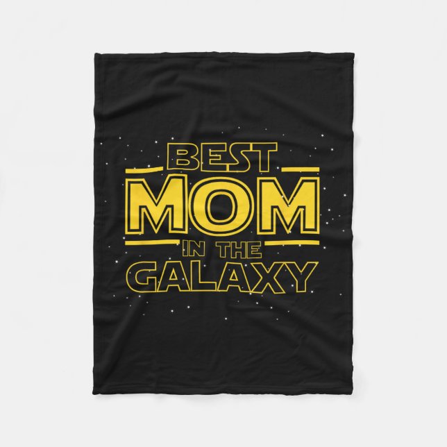 Mom Shirt Gift For New Mom, Mom In The Galaxy  Fleece Blanket (Front)