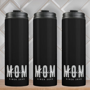 Mom Since 20XX Modern Simple Preppy Thermal Tumbler